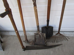 Scythe, Shovels, Leaf Rake