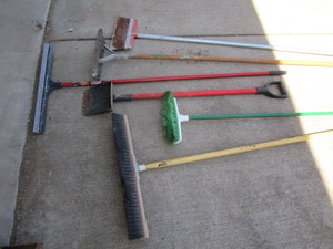 Shingle Ripper, Rock Rake, Concrete Broom