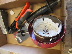 Hole Saws, Crimping Tool, Angle Drill Attachment