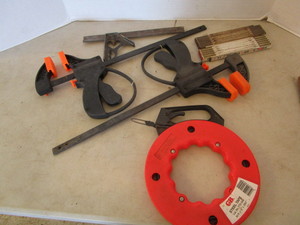 Bar Clamps, Fish Tape, Folding Rulers