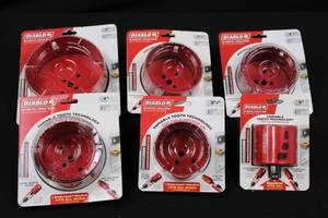 Diablo Bi-Metal Hole Saw Set - 6in, 4-12in, 3-58in Diameters (6-Pack)