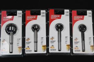 Diablo Forstner Bit Set FB-001, FB-002, FB-006, FB-008 - 4-Piece