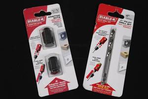 Diablo Pilot Drill Bit 4 inch & 2 Adapter Nuts for Snap-Lock Mandrels