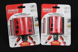 DIABLO Bi-Metal Hole Saw Set - 3 in (76 mm) & 2-18 in (54 mm) Diameters