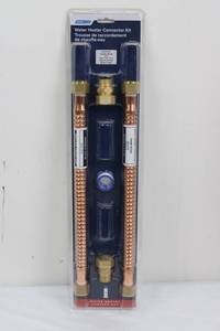 Camco Water Heater Connector Kit - 15 Inch  38 Cm Copper, Gas & Electric