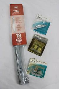 Knape & Vogt 1260 Drawer Slide - Side Mount, 18 in, 60 lb Capacity