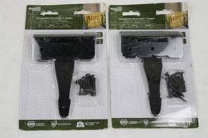 National Hardware Ornamental Reversible T Hinges - 6 in Black - 2-Pack