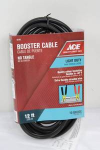 ACE Booster Cable 12 ft 10-Gauge Light Duty
