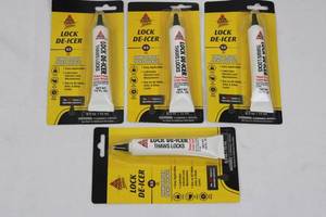 AGS Lock De-Icer 0.5 oz - Thaws Frozen Locks Quickly - 4-Pack