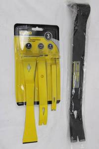 Stanley Light Duty Bar Set (3-Pcs) & Steel Grip 15-Inch Pry Bar