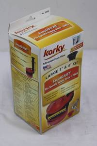 Korky EasyADJUST Adjustable Flush Valve Kit - Large 3in & 4in - Made in USA