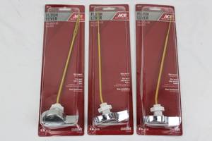 ACME Chrome Flush Lever 9 in Arm - Side Mount - Fits Most Tanks - 3-Pack