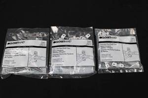 ClosetMaid 7561 White ConcreteStud Shelf Clips - 3 Bags (Total 36 Clips)
