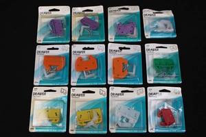 Slide-Co Drawer Hardware Assortment - Multi-Color Drawer Guides (16-Pack)