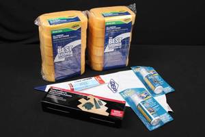 Flooring Installation Kit & QEP All-Purpose Heavy-Duty Sponge Value Pack & Tile Guard Silicone Sealant