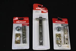 Kwikset Entry Door Latch - Exterior & Interior - 3-Pack
