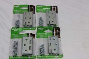 National Hardware ScreenStorm Door Hinges - 3 in Zinc Plated (Lot of 4)