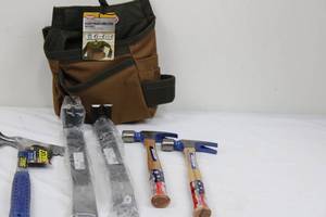 Bucket Boss Handymans Holster with Belt - Original Series, 5-Pocket, Ripstop, Fits Waist to 52 in