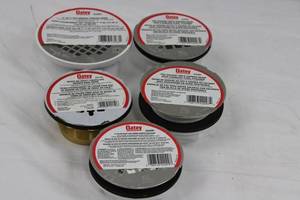 Oatey PVC Shower Drain Assortment - 2in3in4in No-CalK & SS Strainer