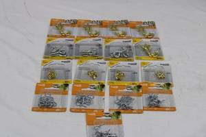 National Hardware Cup Hooks & Screw Eyes - Zinc Plated & Brass, 12 in & 1-116 in Sizes