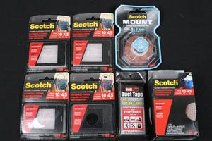 Scotch Mount Double-Sided Tape (Clear) & Pocket-Size Scotch Duct Tape - 3M Scotch Brand
