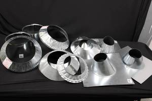 GV1376 GV Storm Collar 4 in GV1377 GV Storm Collar 4 in GV1383 GV Roof Flashing 4 in