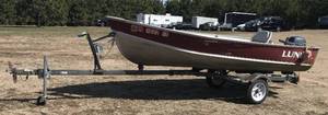 1990 Lund 14 Boat WTrailer