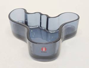 Alvar Aalto iittala Abstract Blue Glass Bowl or Tray