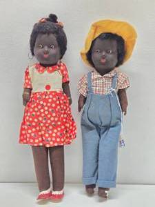 1940s-50s era Boy &amp Girl Dolls