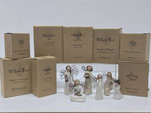 Large Lot of WILLOW TREE Angel Figures - 14 total Pieces