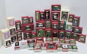 LARGE Lot of Assorted Mint in Box Hallmark Christmas Ornaments