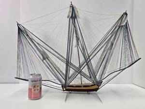 Large Mid Century String Ship&nbsp