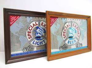 2 Vintage SPECIAL EXPORT Beer Mirros Signs