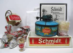 Group of Vintage SCHMIDT BEER Advertising Items
