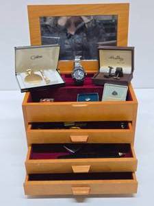 Jewelry Box wDrawers Watches Mens Accessories etc