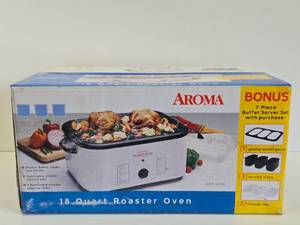 New Unused AROMA 18 Quart Roaster Oven