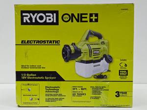 New Unused RYOBI 18V 12 gallon Electrostatic Sprayer - Tool Only