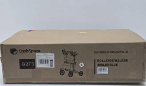 New Unused Heavy Duty Oasis Space Rollator Walker - 450lb Capacity