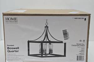 New Unused BOSWELL Quarter Pendant Lamp