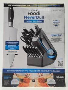 New Unused NIJA Foodi NeverDull Premium Knife System