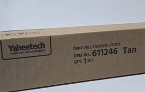 New Unused Yaheetech 9 Solar Powered Patio Umbrella - Tan