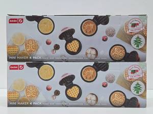 2 Brand New - DASH 4 Packs of Waffle Makers