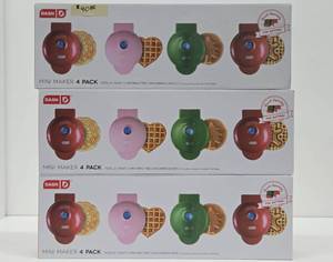 3 Brand New - DASH 4 Packs of Waffle Makers
