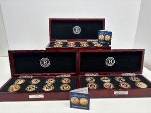 3 Complete Sets Diana Princess of Wales Legacy Gold Proof Coin Sets