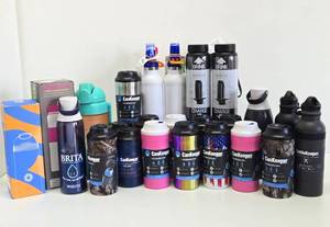 Large Lot of Brand New Water Bottles, Can Coolers, Bottle Coolers etc