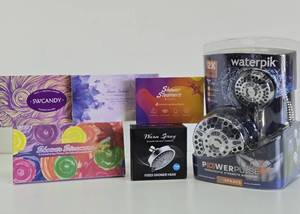 Group of Brand New Show Heads &amp Shower Relater Items - Including Waterpik