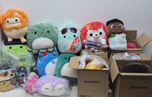 Large Lot of Brand New Squishmallows &amp Similar Plush Items