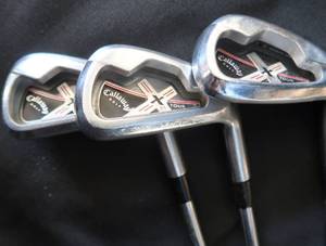3 CALLAWAY X TOUR GOLF CLUBS