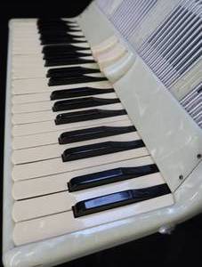 VINTAGE ITALIAN SALANTI PIANO ACCORDION WITH HARD CASE