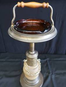 VINTAGE STANDING ASHTRAY.